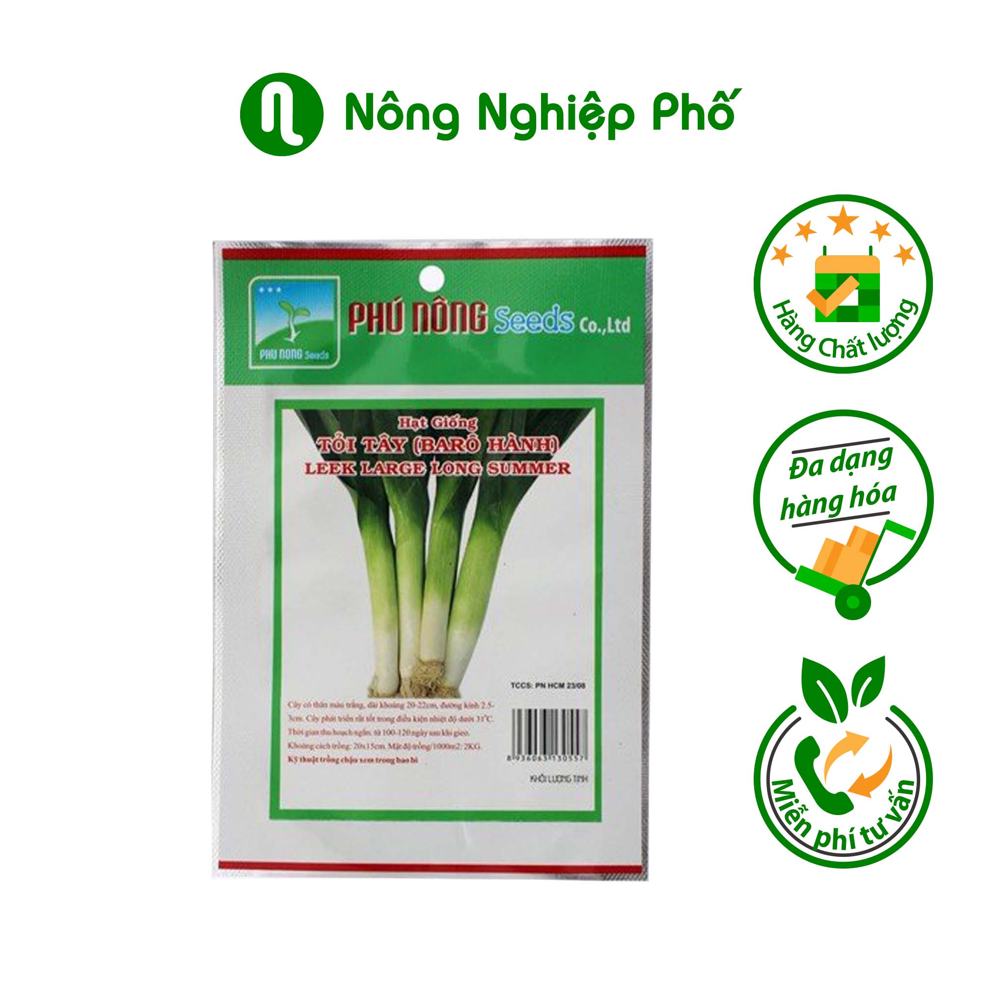 Hạt giống tỏi tây Phú Nông - Gói 2 gram