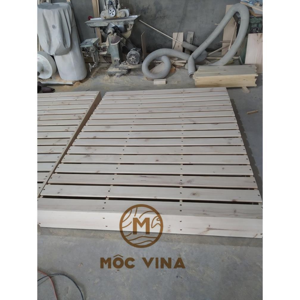 Giường Ngủ Pallet Gỗ Thông Minh MỘC VINA - Nội Thất Kiểu Hàn Lắp Ráp Mộc Vina