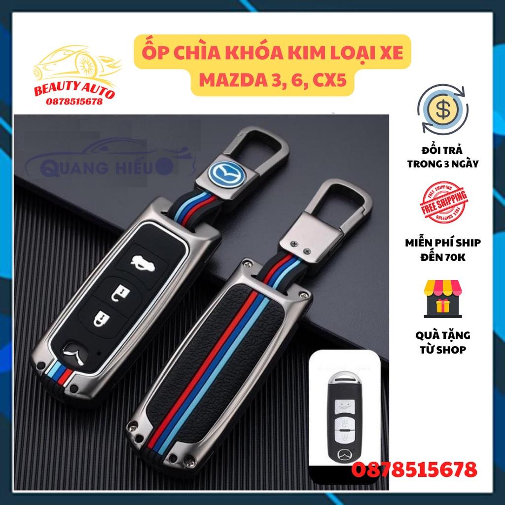 Ốp Chìa Khóa Xe Mazda 3, CX5, Mazda 6,...Cao Cấp Chất Liệu Hợp Kim Đẹp, Sang Trong - Bảo Vệ Chìa Khóa Xe Hơi