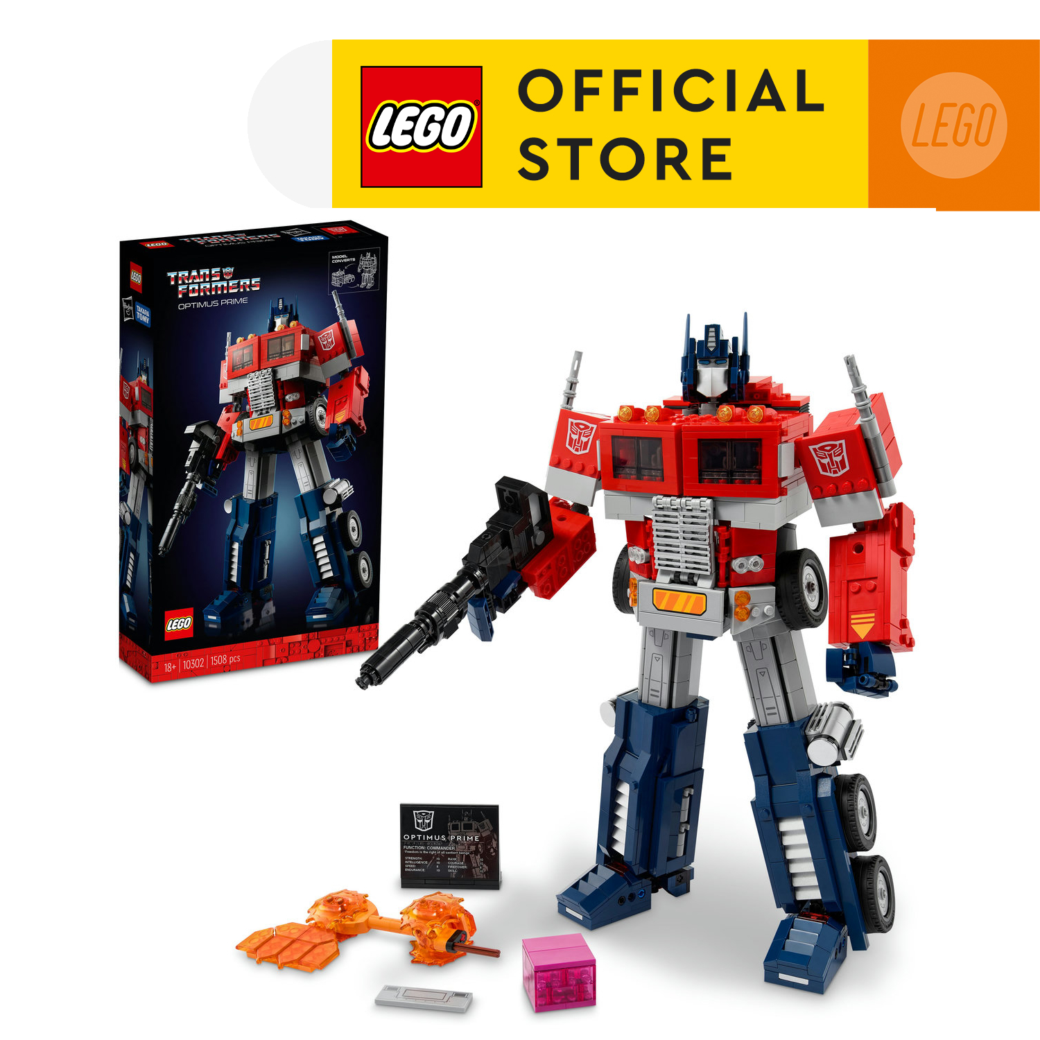 LEGO Icons 10302 Rô Bốt Biến Hình Optimus Prime (1508 chi tiết)