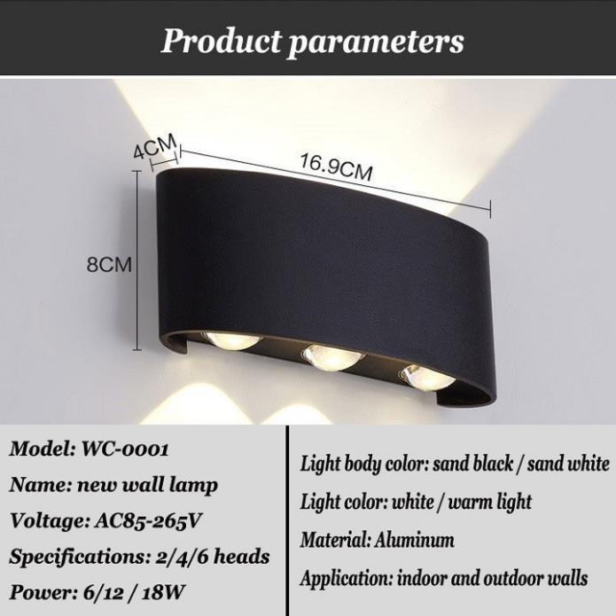 Đèn led hắt tường trang trí đẹp