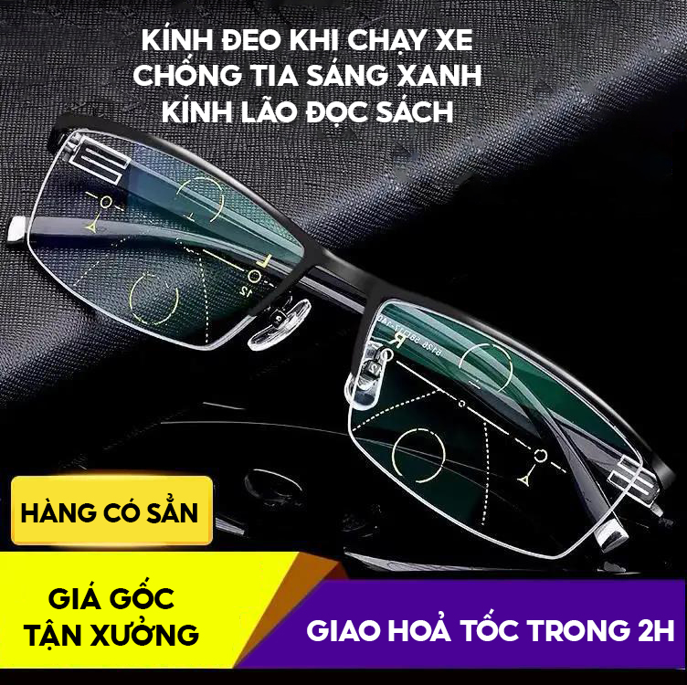 Kính Lão Kính Đọc Sách Gọng Nhựa Dẻo Bền Bỉ Không Gãy Mẫu Thời Trang Unisex