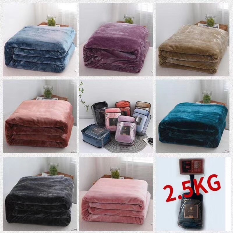 Chăn lông thỏ Blanket loại 2.3kg - siêu mềm, mịn