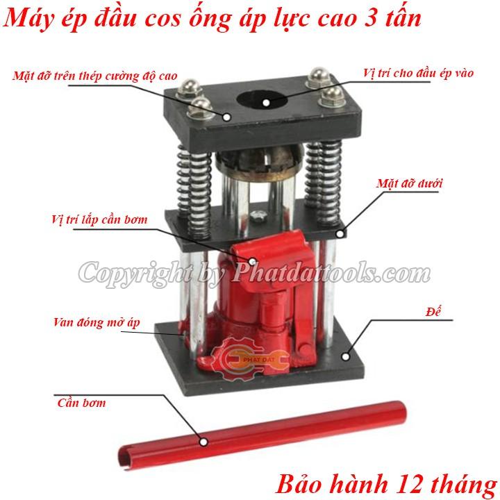 Máy ép đầu cos thủy lực ống dây cao áp 3 tấn