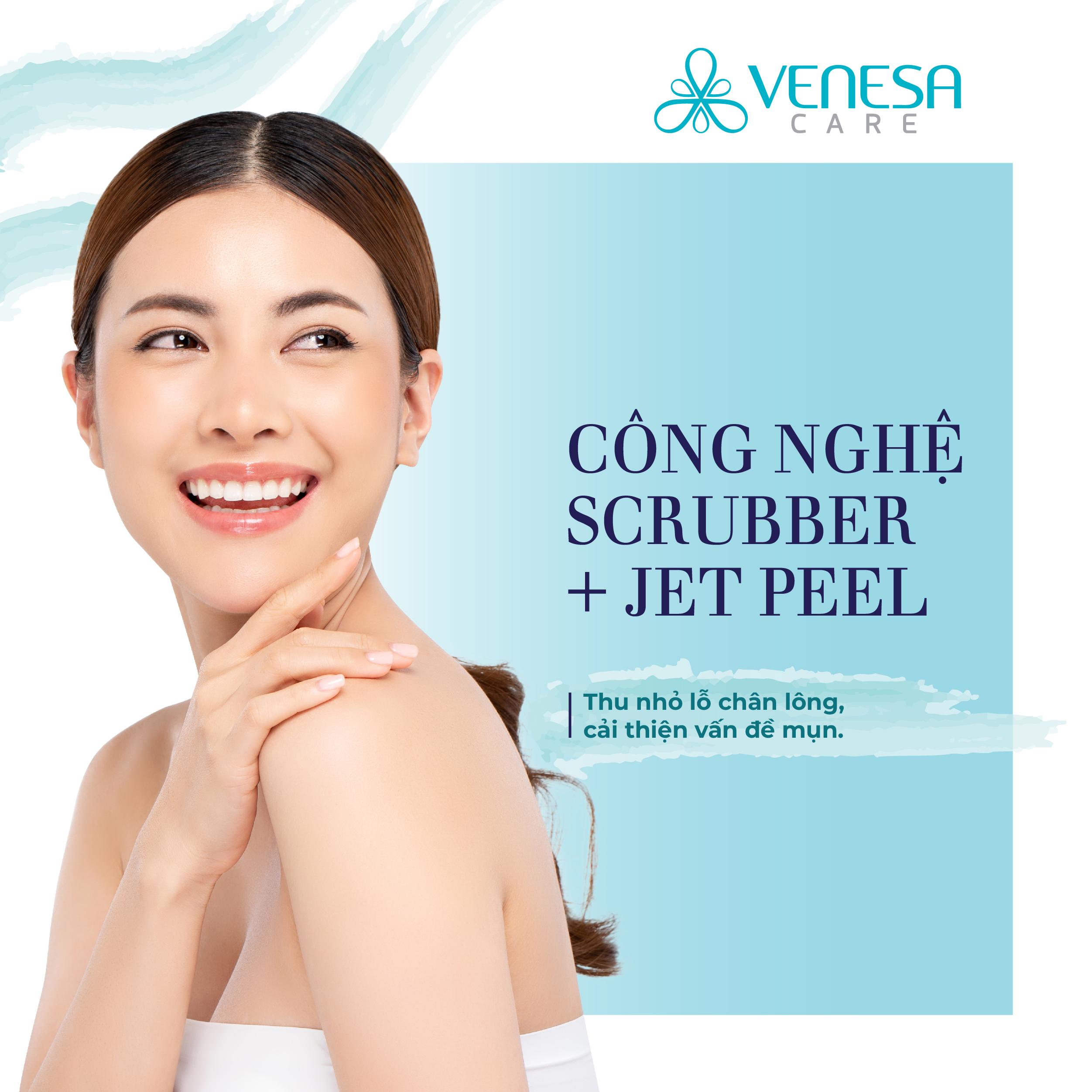 Da căng bóng mịn màng (Gói Scrubber + Jet Peel) -1 buổi