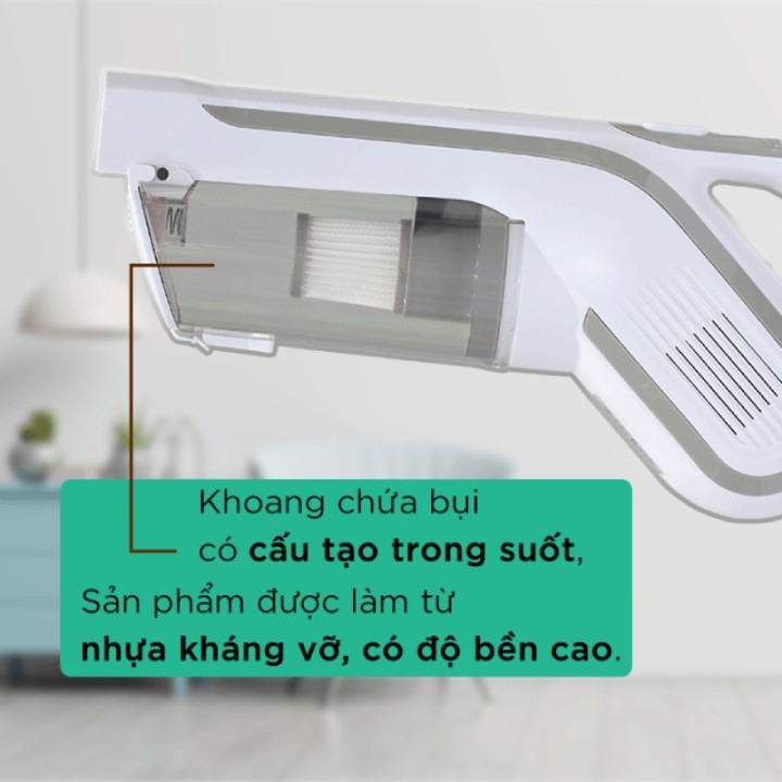 Máy hút bụi gia đình cầm tay động cơ hút mạnh tạo luồng xoáy, dây điện dài 5M, công suât 650W-Hàng chính hãng Perfect