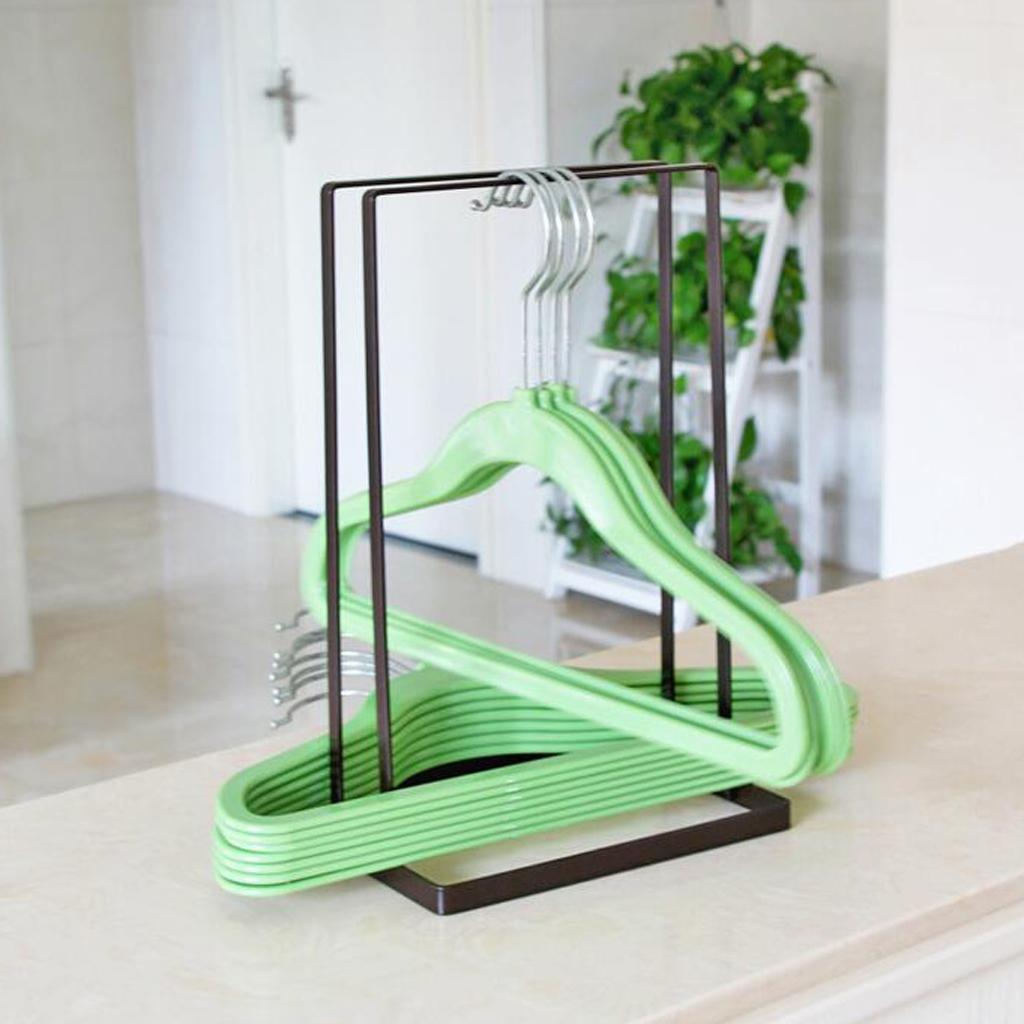 Iron Laundry Hanger Storage Rack Clip Organizer Stand Bathroom Towel Shelf
