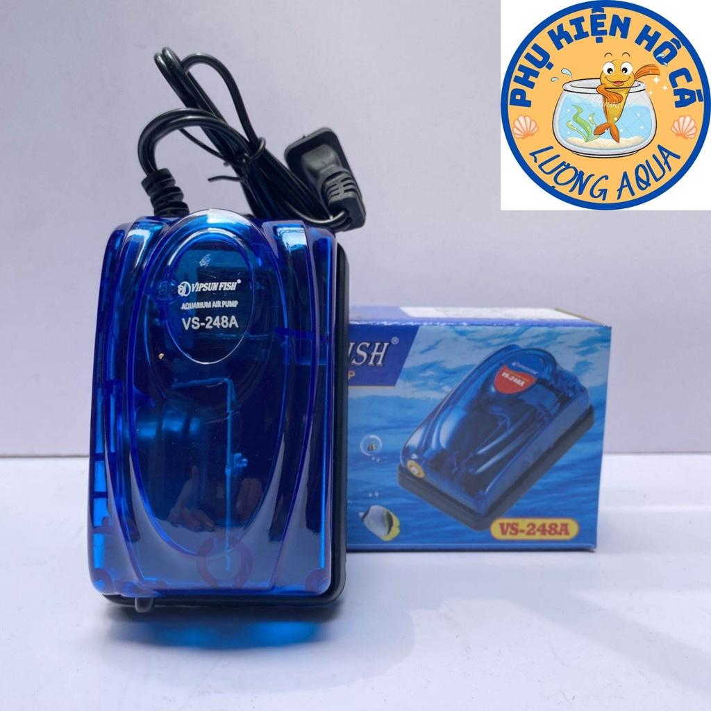 Máy sủi oxi 1 vòi vipsun fish,tạo oxi,cung cấp oxi cho hồ cá.phụ kiện hồ cá cảnh,thủy sinh,ấp artemia TẶNG DÂY+ĐẦU SỦI