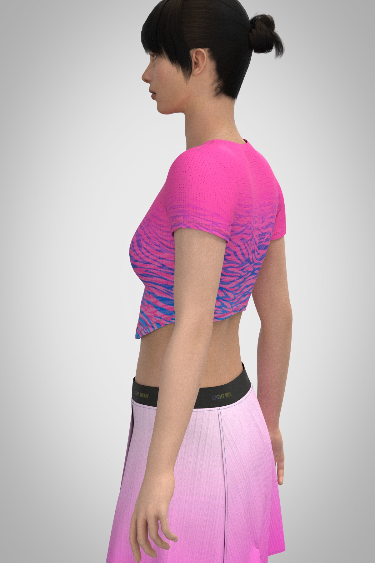 ÁO THUN CROPTOP NỮ HỒNG ACWN001 HỒNG