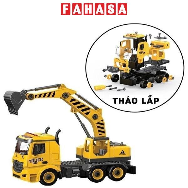 Đồ Chơi Lắp Ráp DIY Xe Cần Cẩu - Vecto VT9070B - Màu Vàng