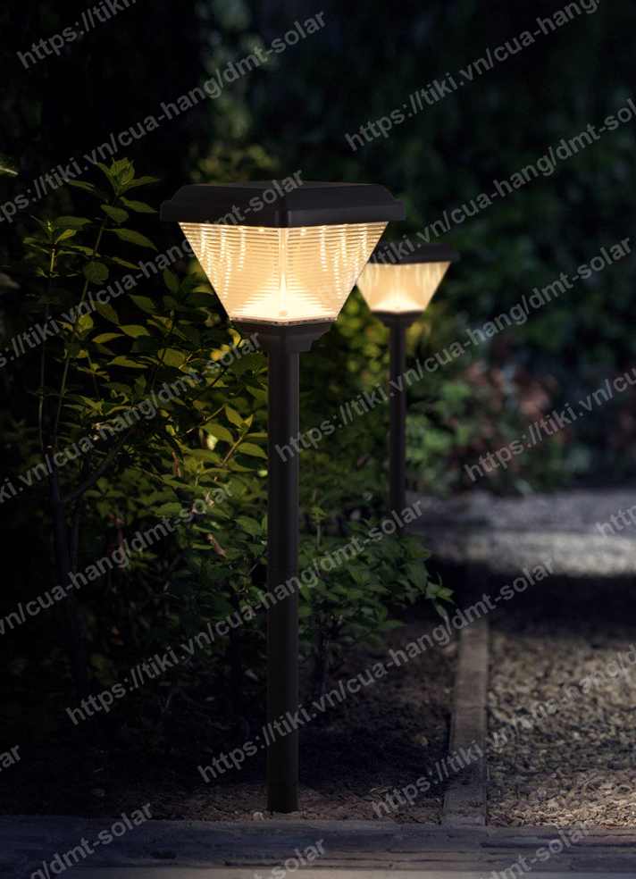 Đèn LED cắm đất ánh sáng vàng năng lượng mặt trời DMT-CD20YE