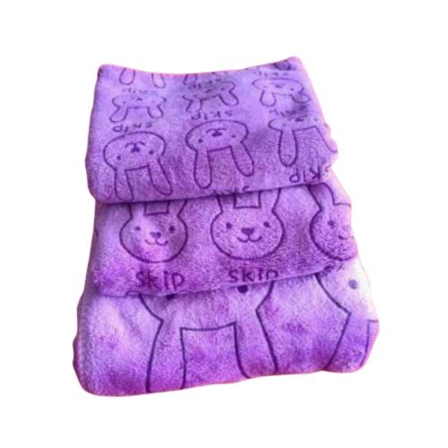 Set 3 Khăn Tắm Cotton Kiba Kiểu Thái Cỡ Lớn Siêu Mềm Mịn Thấm Hút Nước