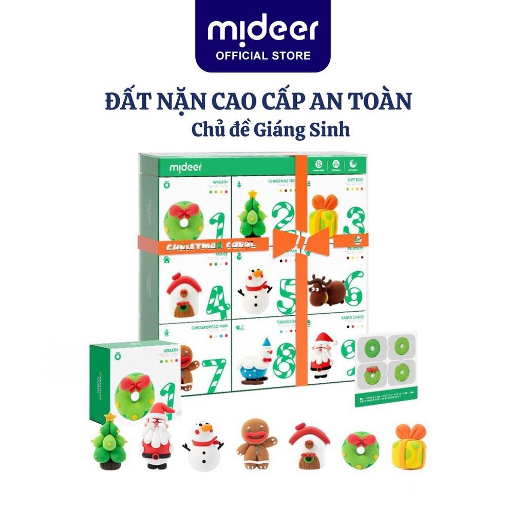 Quà Giáng Sinh Noel cho bé đất nặn an toàn không dính tay Mideer Borax Free Clay Christmas Carol đất sét tự khô