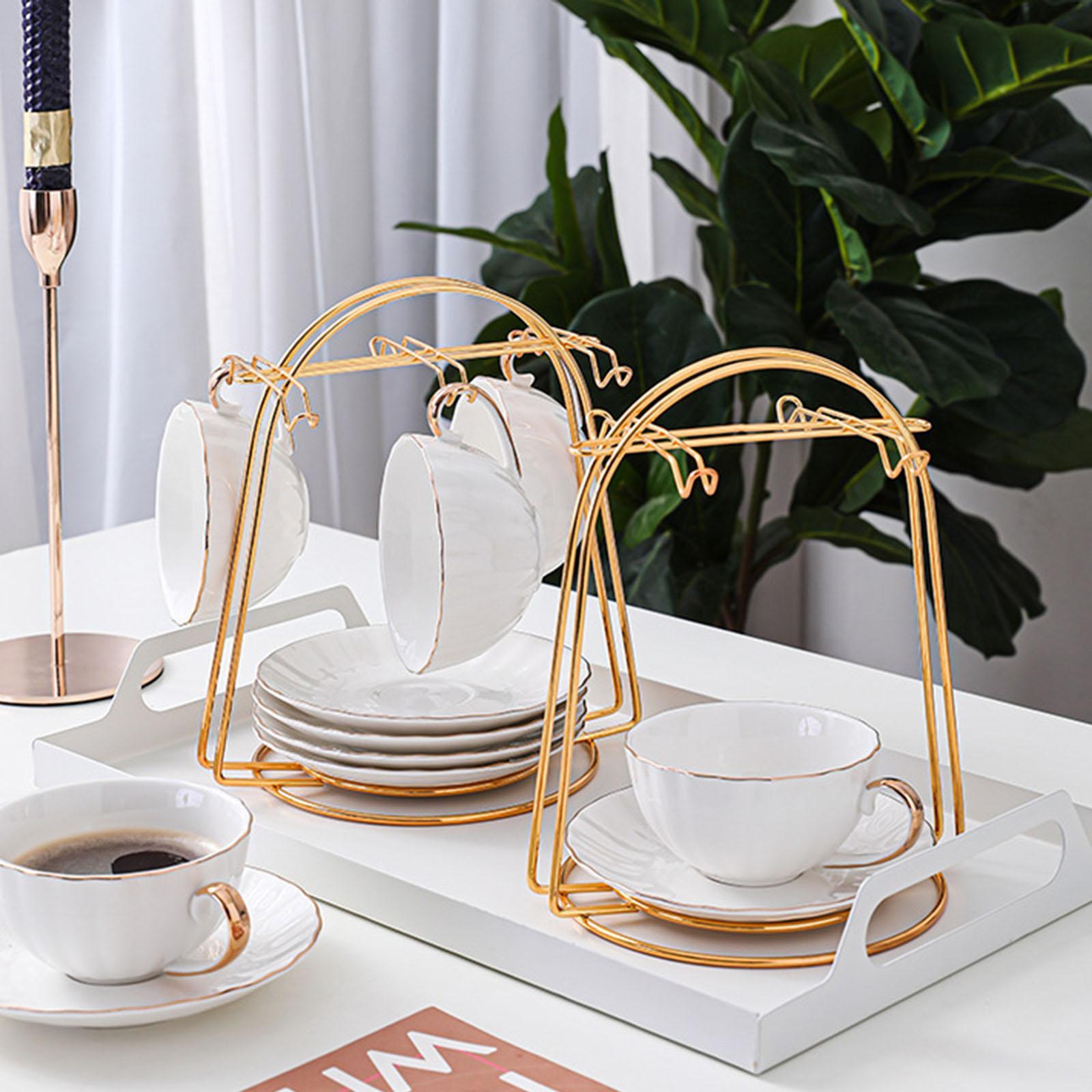 2Pcs Home Cup Stand Dryer Rack Coffee Mug Hanger Holder Storage