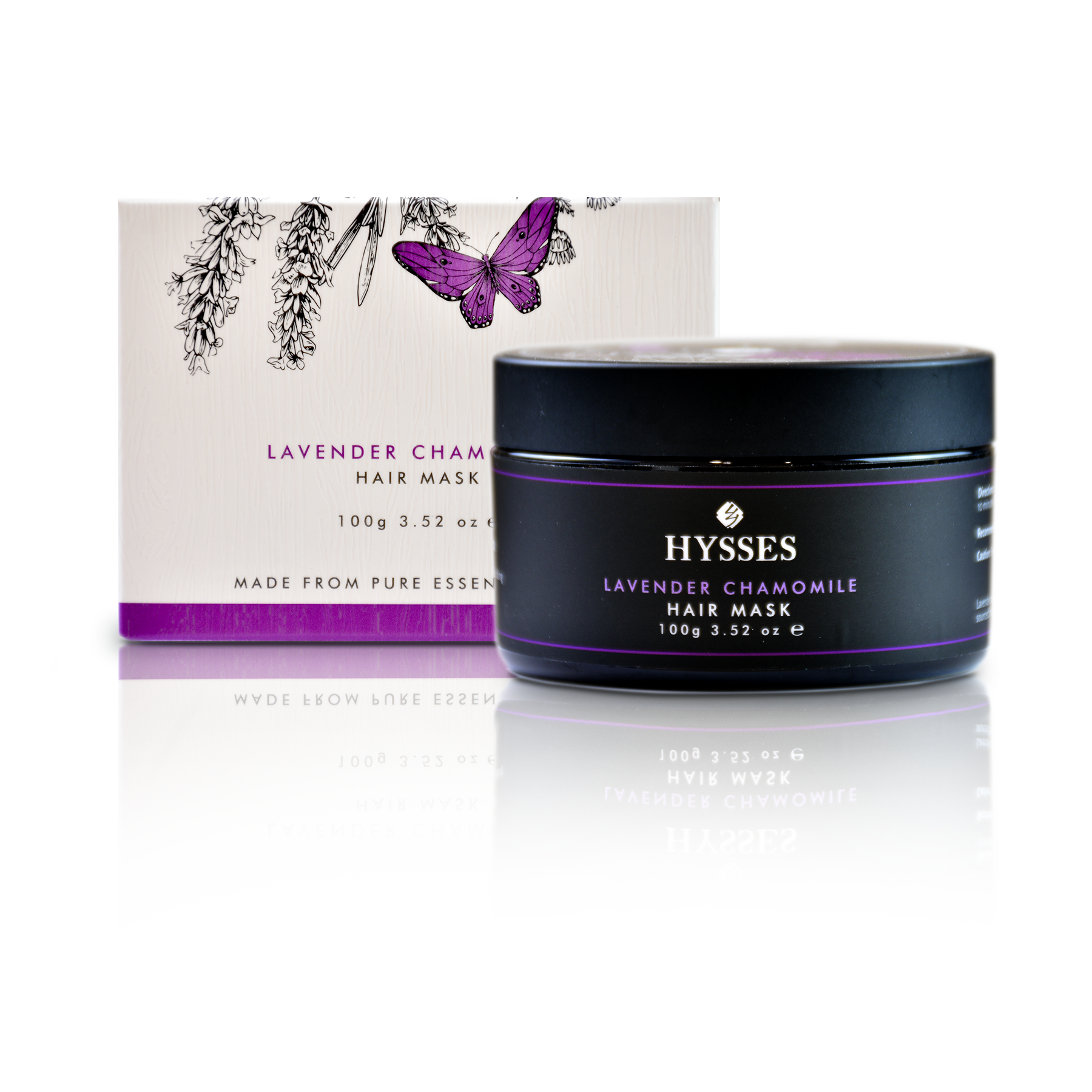 Mặt Nạ Tóc Cao Cấp Hysses Hair Mask Cho Da Đầu Nhạy Cảm, Hỗ Trợ Mọc Tóc, Cho Bóng Mượt, Hạn Chế Rụng Tóc Với Tinh Dầu Oải Hương - Cúc La Mã Hữu Cơ Tự Nhiên