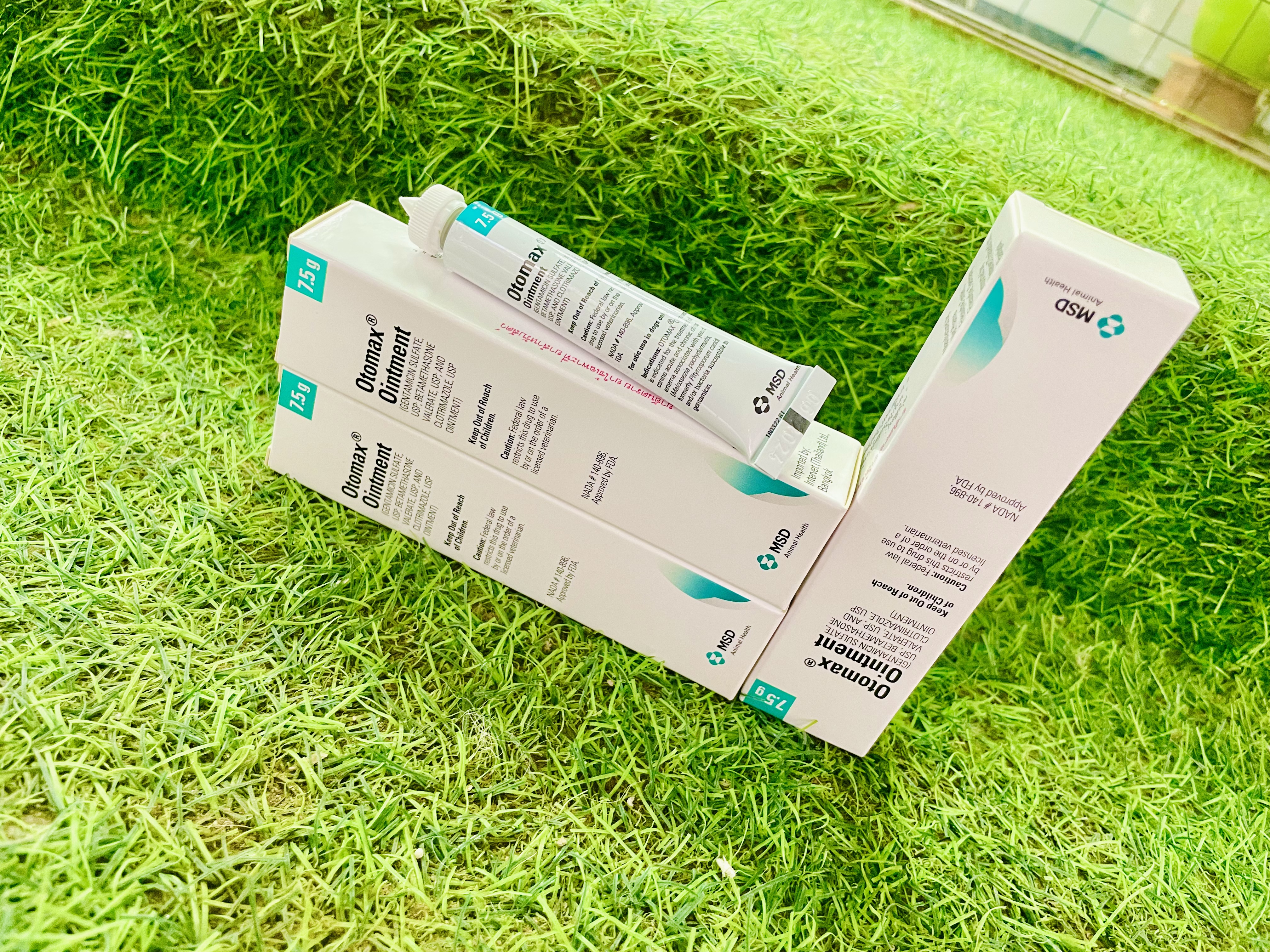 Nhỏ tai Otomax Ointment -tr.ị nấm tai, vi.êm tai cho thú cưng