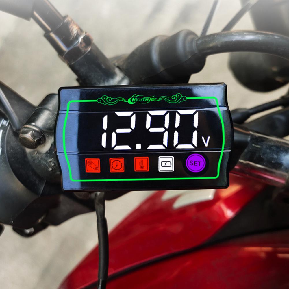 Motorcycle Intelligent Tachometer Multi-function Instrument S7 Level Waterproof Time Set 12-hour 24-hour System Switchable with Stopwatch and Automatic Fault Diagnosis Function