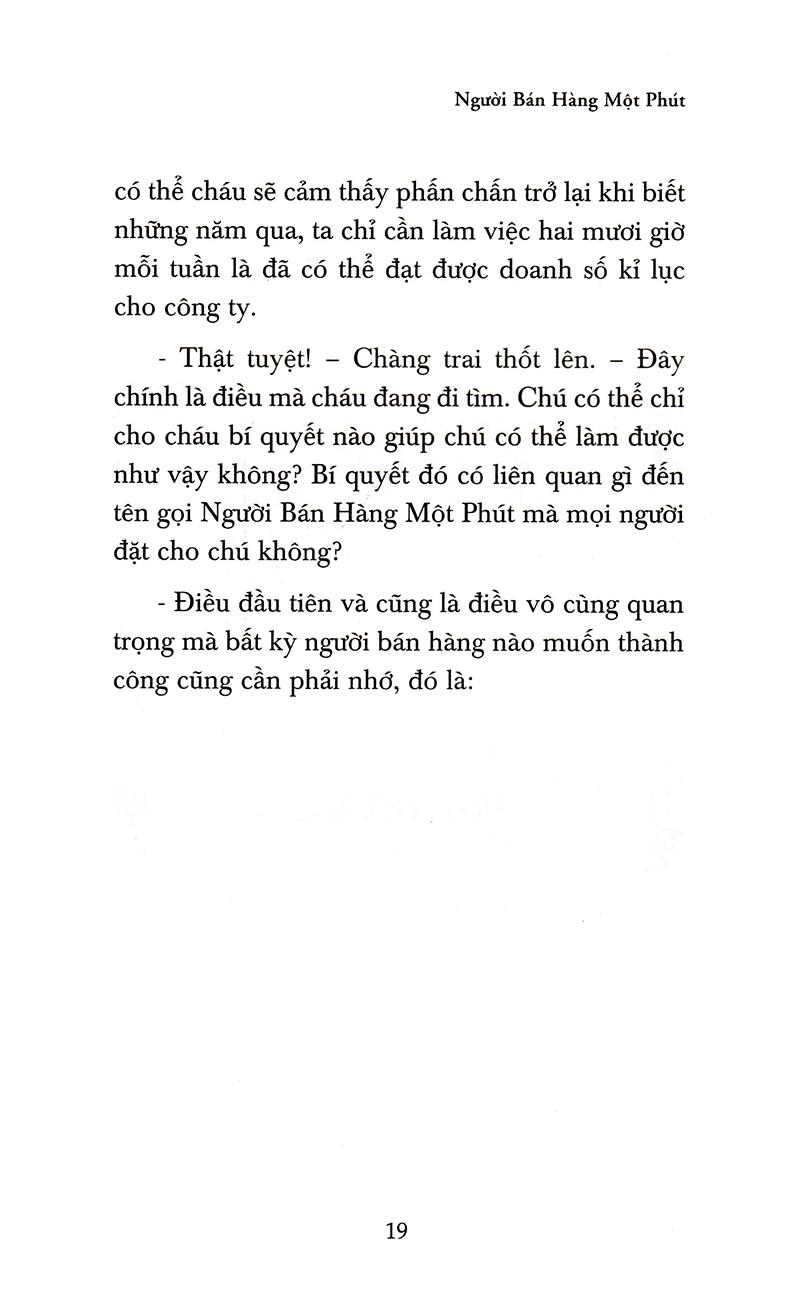 Sách - Người Bán Hàng Một Phút (Tái Bản 2020)
