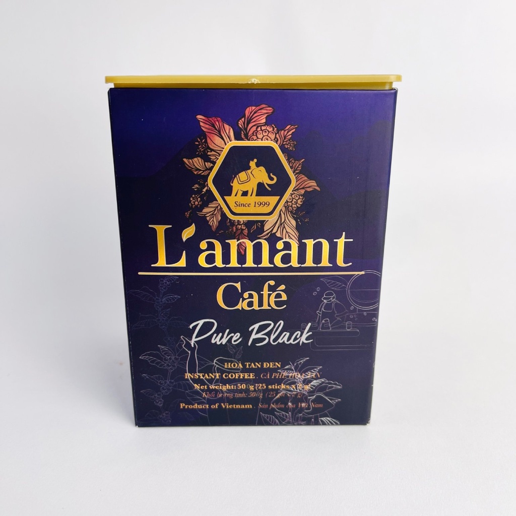 Cà phê hòa tan đen L'amant Pure Black 50g