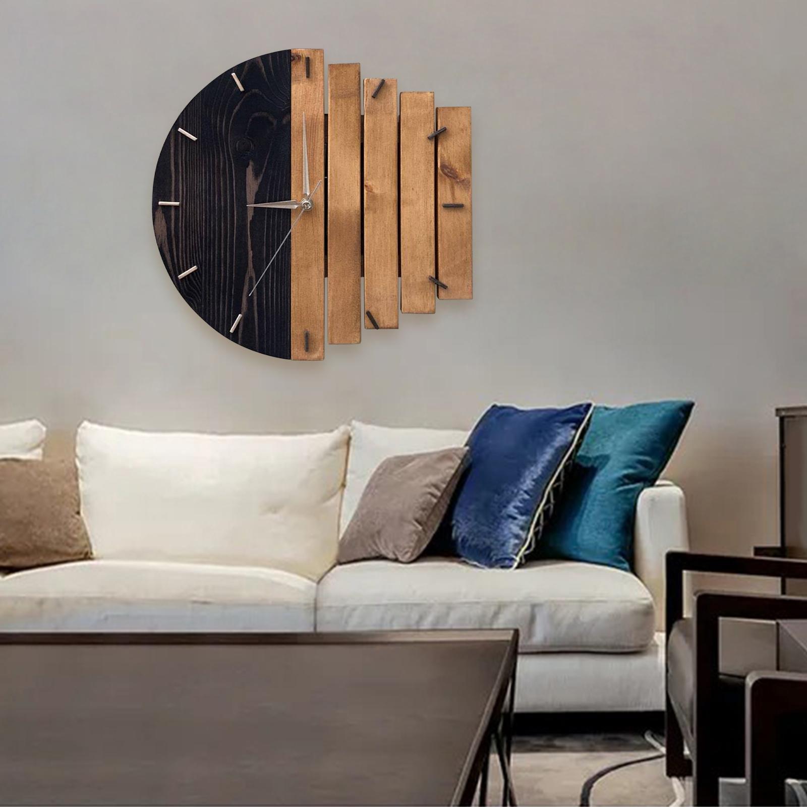 Creative Wall Clock, Silent Battery Operated Quartz Wall Clock for Living Room, Bedroom Decoration
