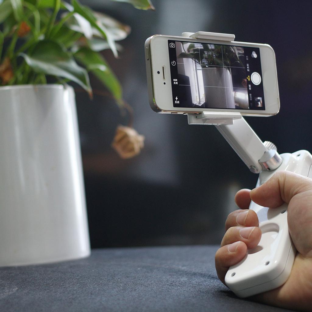 Handheld Gimbal Folding Stabilizer Phone Holder Adjustable 2 Axis