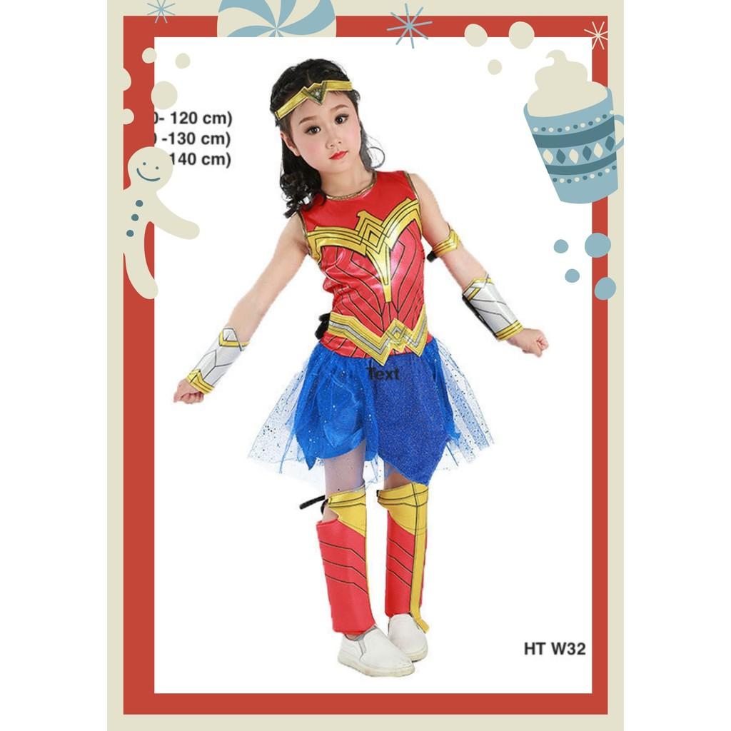 Bộ quần áo trẻ em trang phục hoá trang Nữ thần Chiến Binh