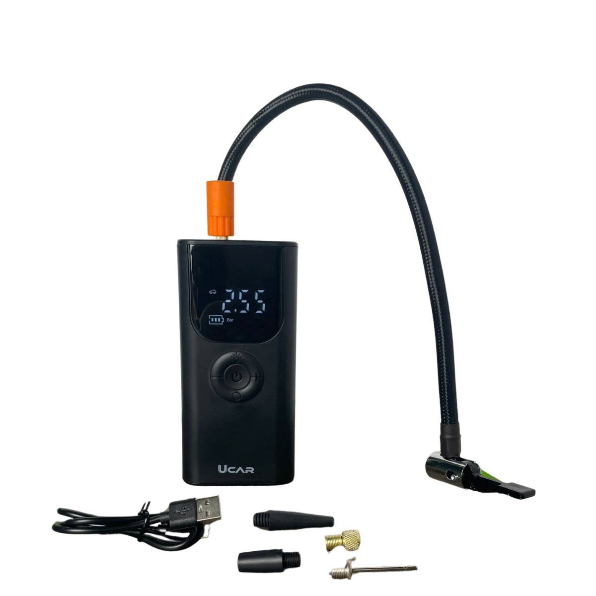 Bơm Lốp ô tô Không Dây UCAR P02, Nhỏ Gọn, Tự Động Ngắt tiện lợi cho xe máy và xe đạp