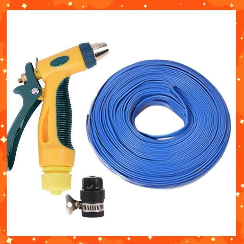 Bộ dây vòi xịt nước rửa xe,tưới cây tăng áp 3 lần 15m