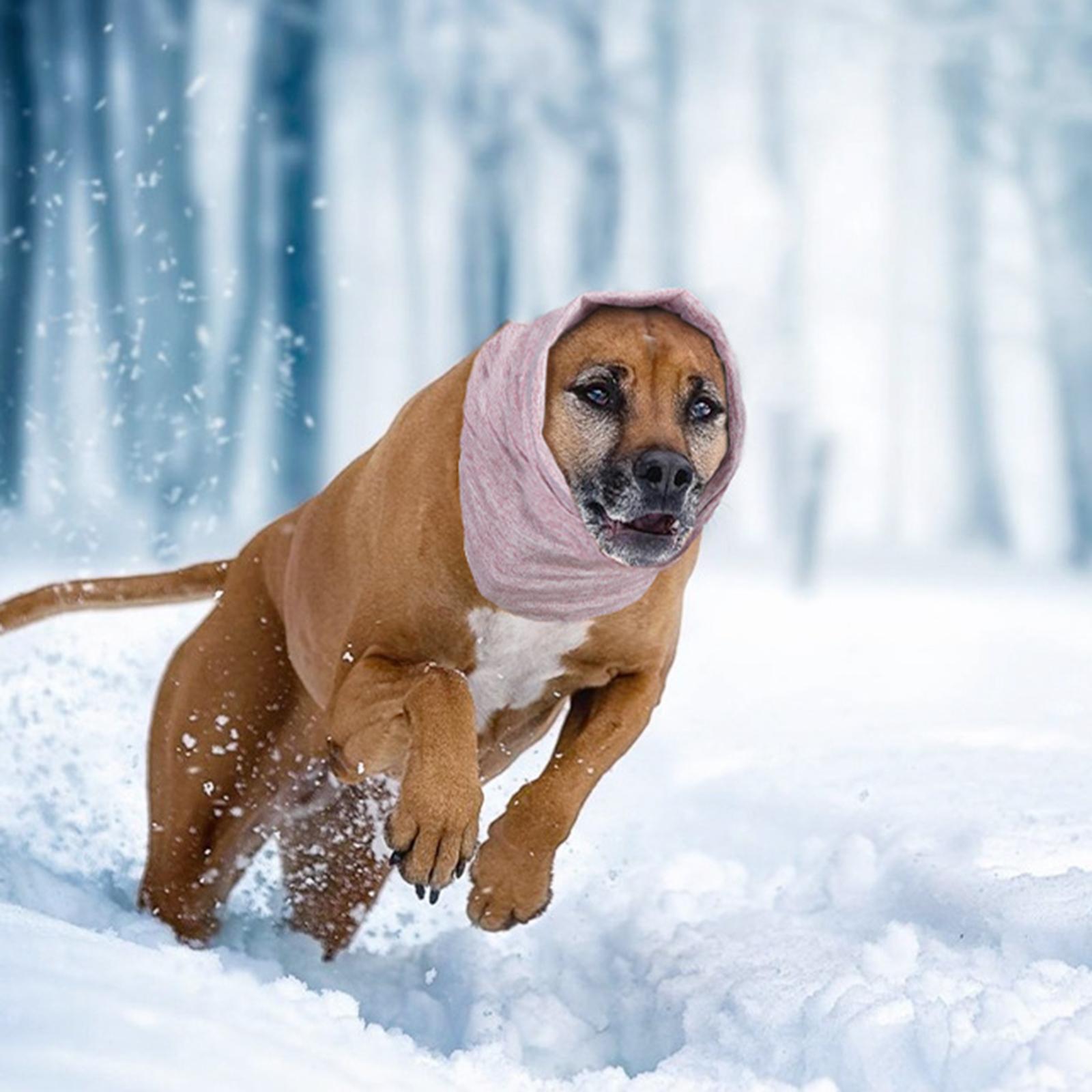 Dog Hoodie Grooming Head Wrap Noise Protection Neck and Ears Warmer Pet Hoodie