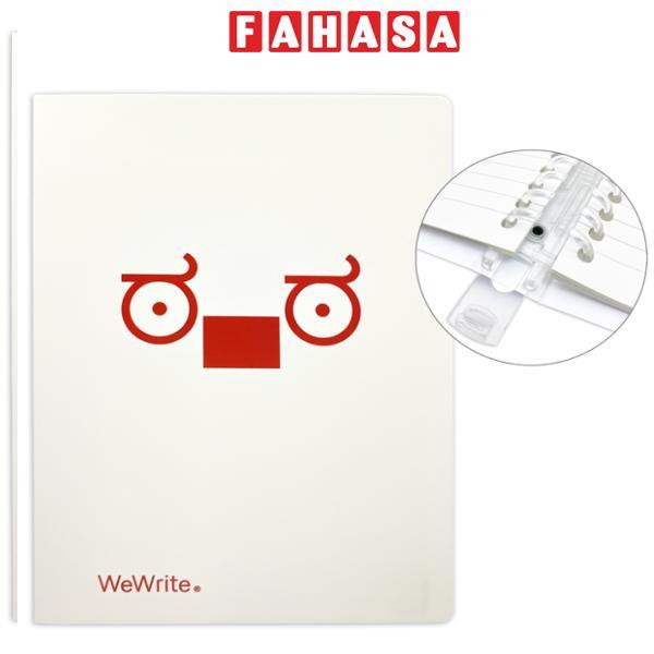 Sổ Còng ReadMe B5 - Kẻ Ngang - 80 Trang 80gsm - Ruột Có Thể Thay Thế - WeWrite 43235 - Màu Đỏ