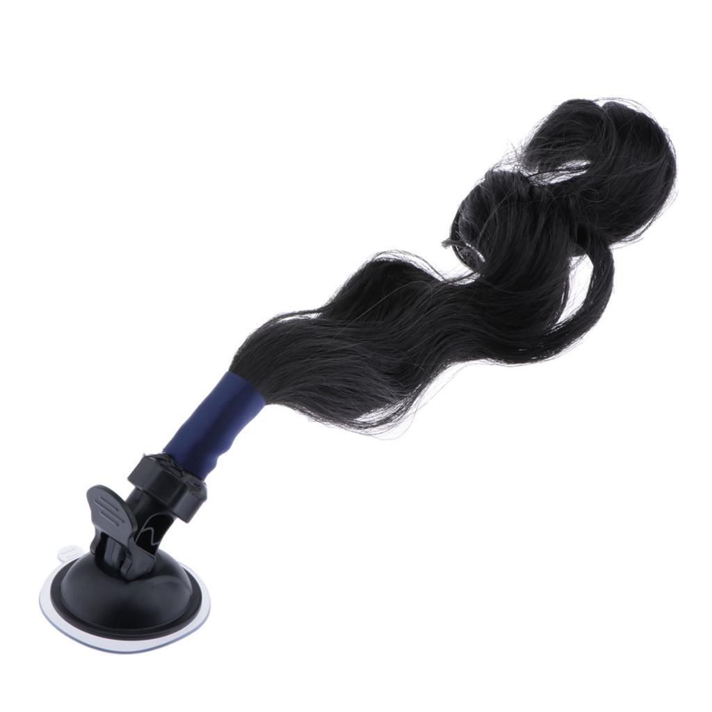 Helmet Braids Ponytail Motorcycle Helmet Curly Wig