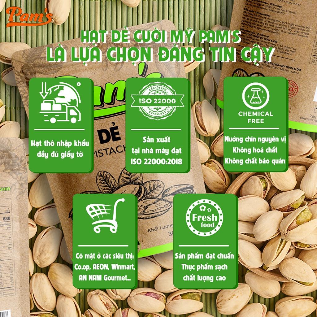Hạt Dẻ Cười Nhập Khẩu Mỹ Pams Hạt Dẻ Cao Cấp Không Tẩy Trắng, Béo Bùi, Không Mềm Yểu Hạt