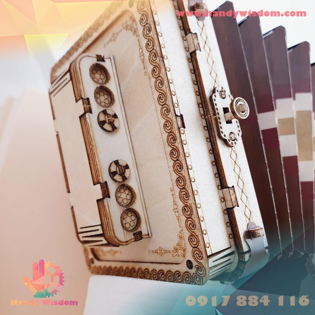 Mô hình lắp ghép gỗ Rolife - Đàn Accordion - Robotime Accordion TG410