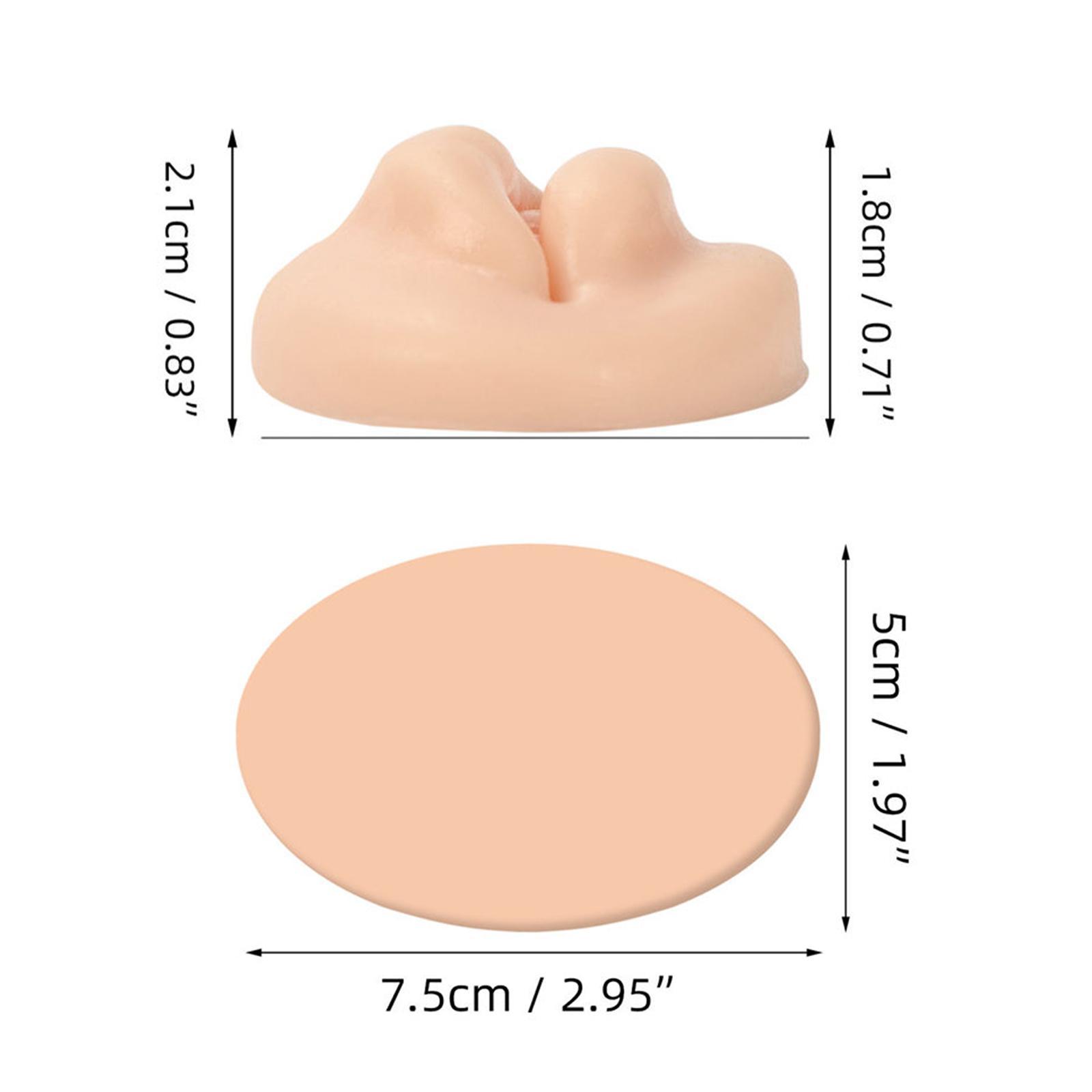 3D Silicone Lip Practice Skin Durable Waterproof for Training Accessories