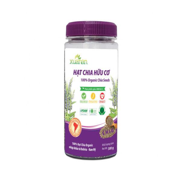 Hạt Chia Hữu Cơ Xuân An Hộp 300G