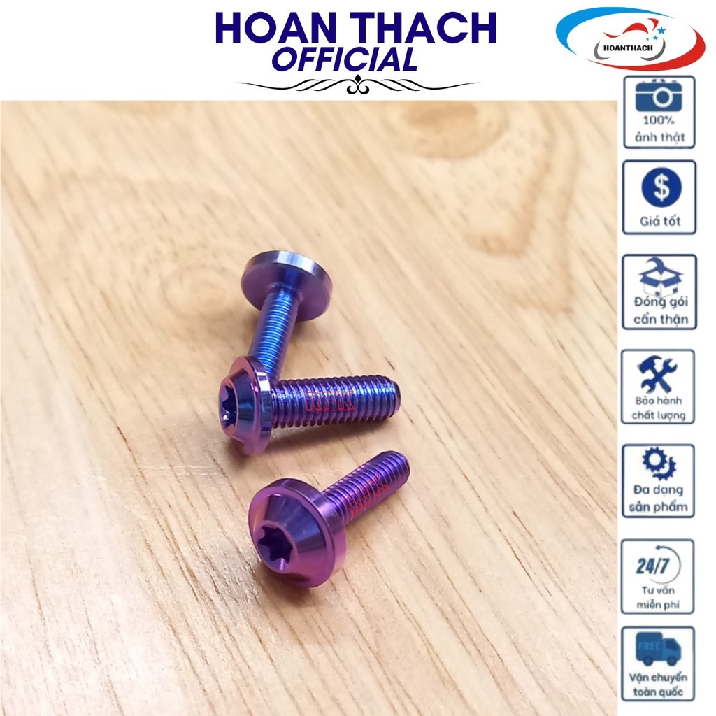 Ốc Gr5 Titan Dù 4L15 Tím Dùng cho nhiều dòng xe SP012409 (giá 1 con)