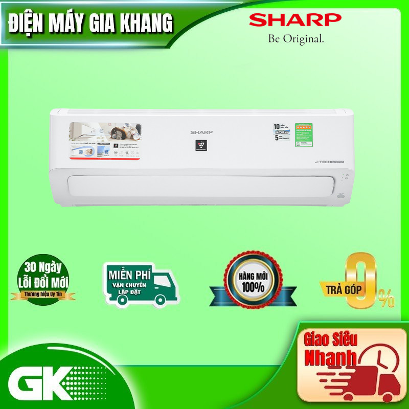 Máy Lạnh Sharp Inverter 1 HP AH-XP10YMW - Chỉ giao HCM