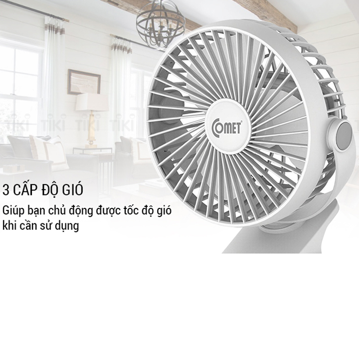 Quạt Sạc Comet CRF0705 - Hàng chính hãng