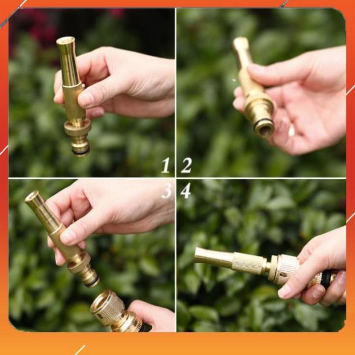 Vòi Xịt️Evoucher Bộ dây vòi xịt nước rửa xe, tưới cây , tăng áp 3 lần, loại 7m, 10m 206587 cút sập, + đai