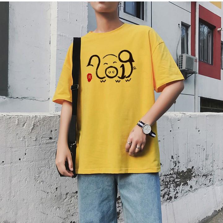 Áo Thun Nam Unisex Hình Heo ATN4974