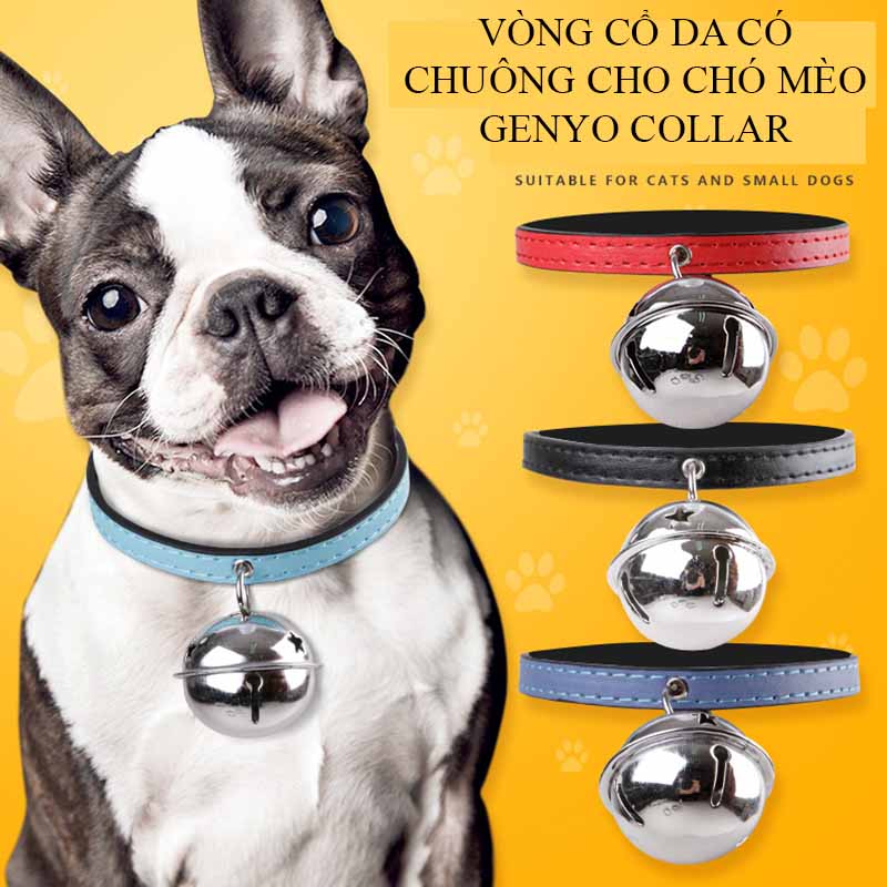 Vòng cổ có chuông cho chó mèo 2-7kg