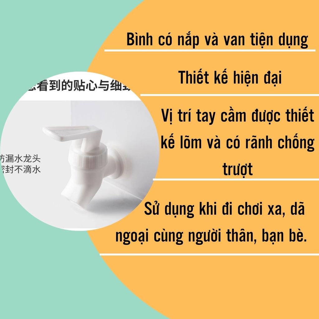 \ Bình nước 3.5L có vòi để trong tủ lạnh, an toàn với sức khỏe