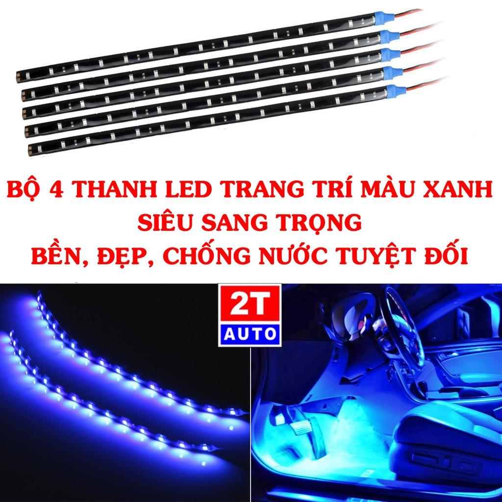 BỘ 4 DẢI ĐÈN LED TRANG TRÍ CHỐNG NƯỚC DÀNH CHO Ô TÔ XE HƠI:  SKU:318