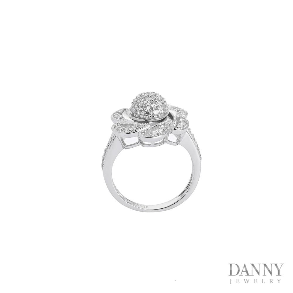 Nhẫn Nữ Bạc 925 Danny Jewelry Xi Bạch Kim KI4GZ006