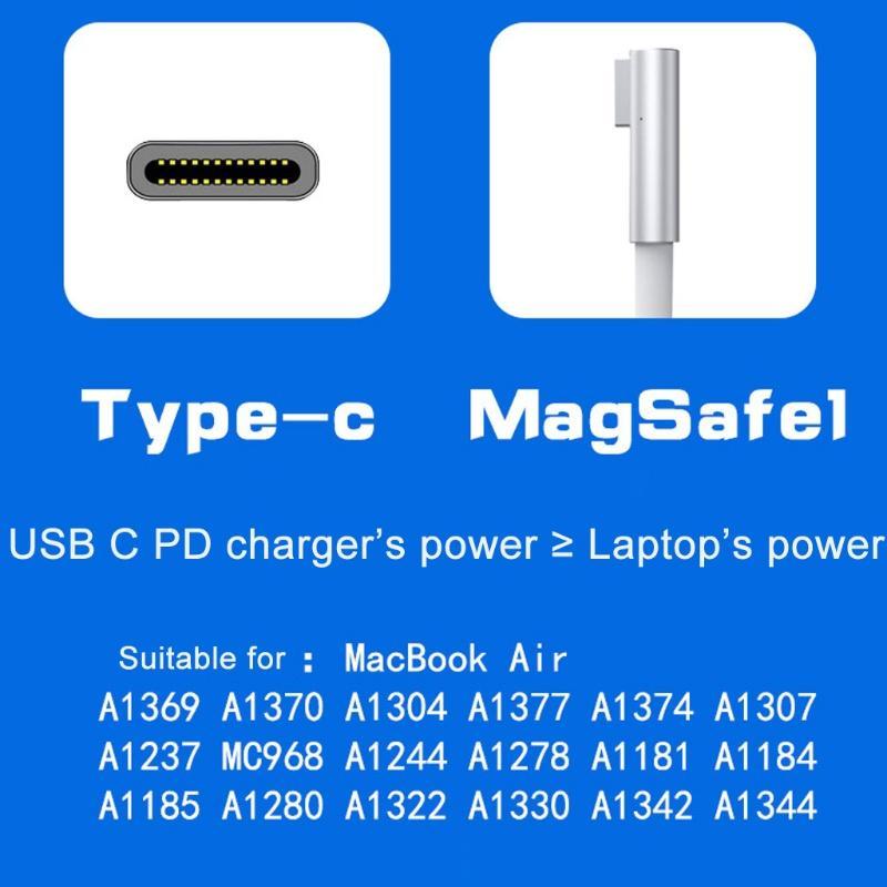 Cáp Chuyển Đổi Usb C Female Sang Magsafe1 85w Pd Cho Máy Tính