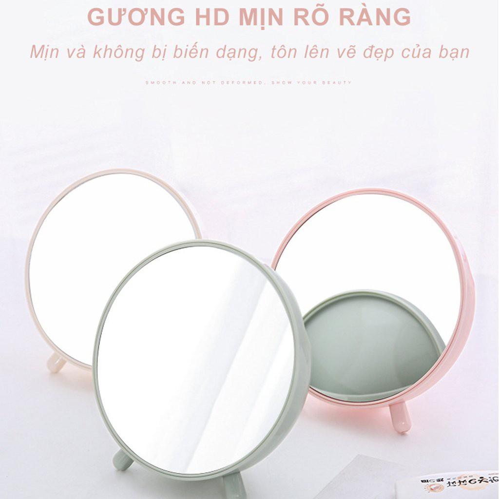 Gương Kính Để Bàn 2 in 1 Tiện Lợi