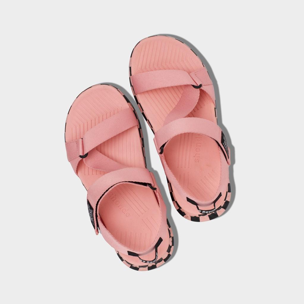 Giày sandals Shondo F7 Racing caro hồng F7C7070