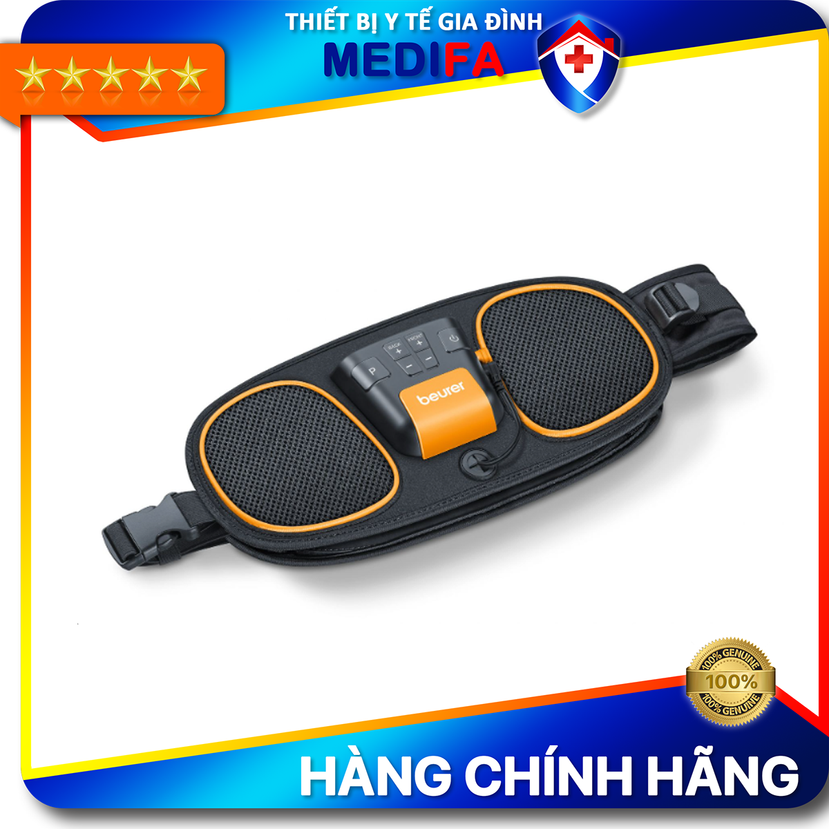 Combo Đai Massage Bụng Beurer Em39 Nhiệt Kế Điện Tử Đầu Mềm Medilife Hình Thú Ngẫu Nhiên