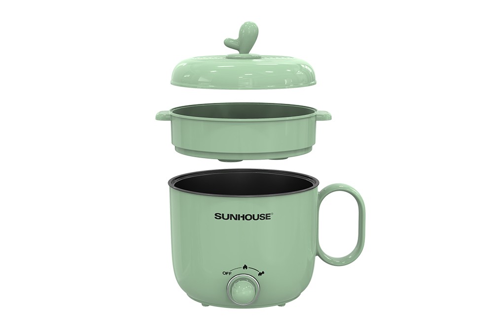 Ca lẩu điện hấp mini 1.5L SUNHOUSE SHD4515G - Hàng chính hãng