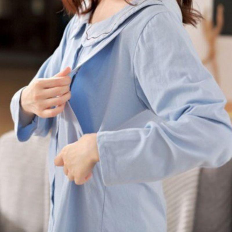 Bộ đồ bầu sau sinh hình con Cá mặc nhà, chất thoáng mát, rộng rãi, dễ cho bé ti A032
